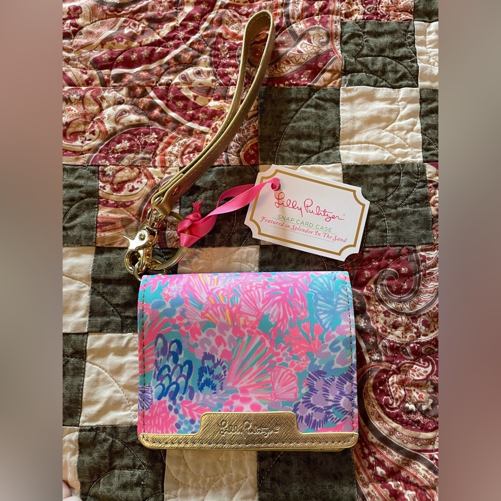 NWT Lilly Pulitzer Snap Card Case